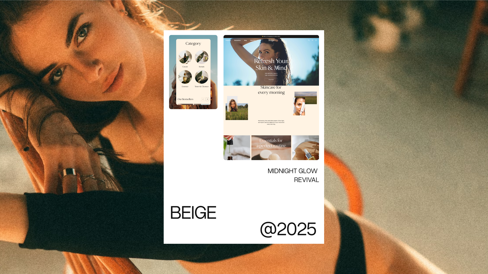 Beige template thumbnail